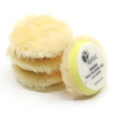 1.5" Rupes DA Medium Yellow Wool Polishing Pad 4 pack