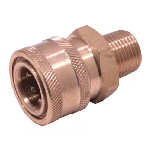 3/8" Brass Q/C Male Socket-Brass : 3/8