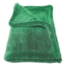 Green Twisted Loop Drying Towel
