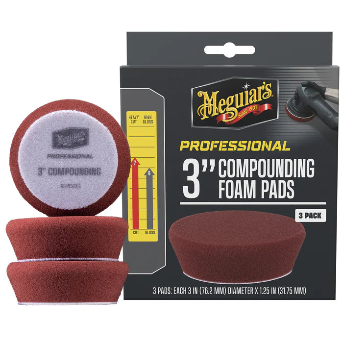 Meguiar's Compounding Foam Pads 3" (3 pack)