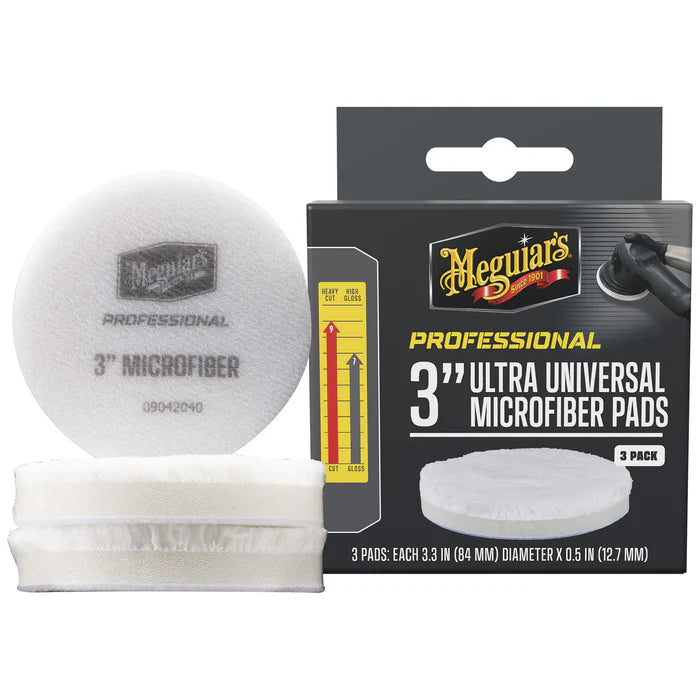 Meguiar's Ultra Universal Microfiber Pads 3" (3 pack)