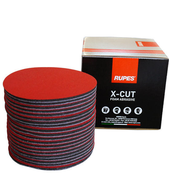 6" Rupes X-Cut 3000g Foam Abrasives