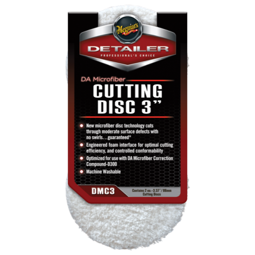 Meguiar's DMC3 DA Microfiber Cutting Disc - 3 inch (2 pack)