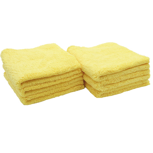 NEW Super Plush 16x16 Microfiber Yellow 450 GSM