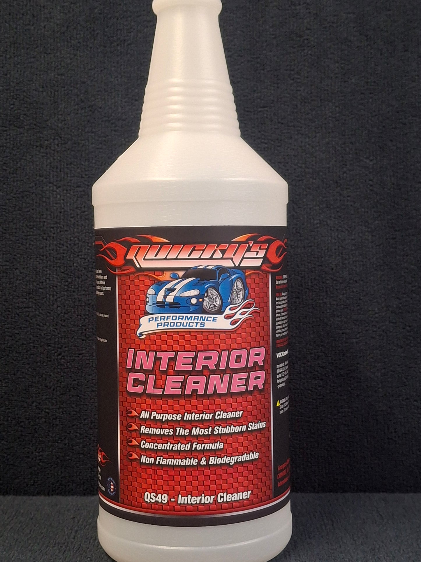 Interior Cleaner Labeled Bottle - 32oz