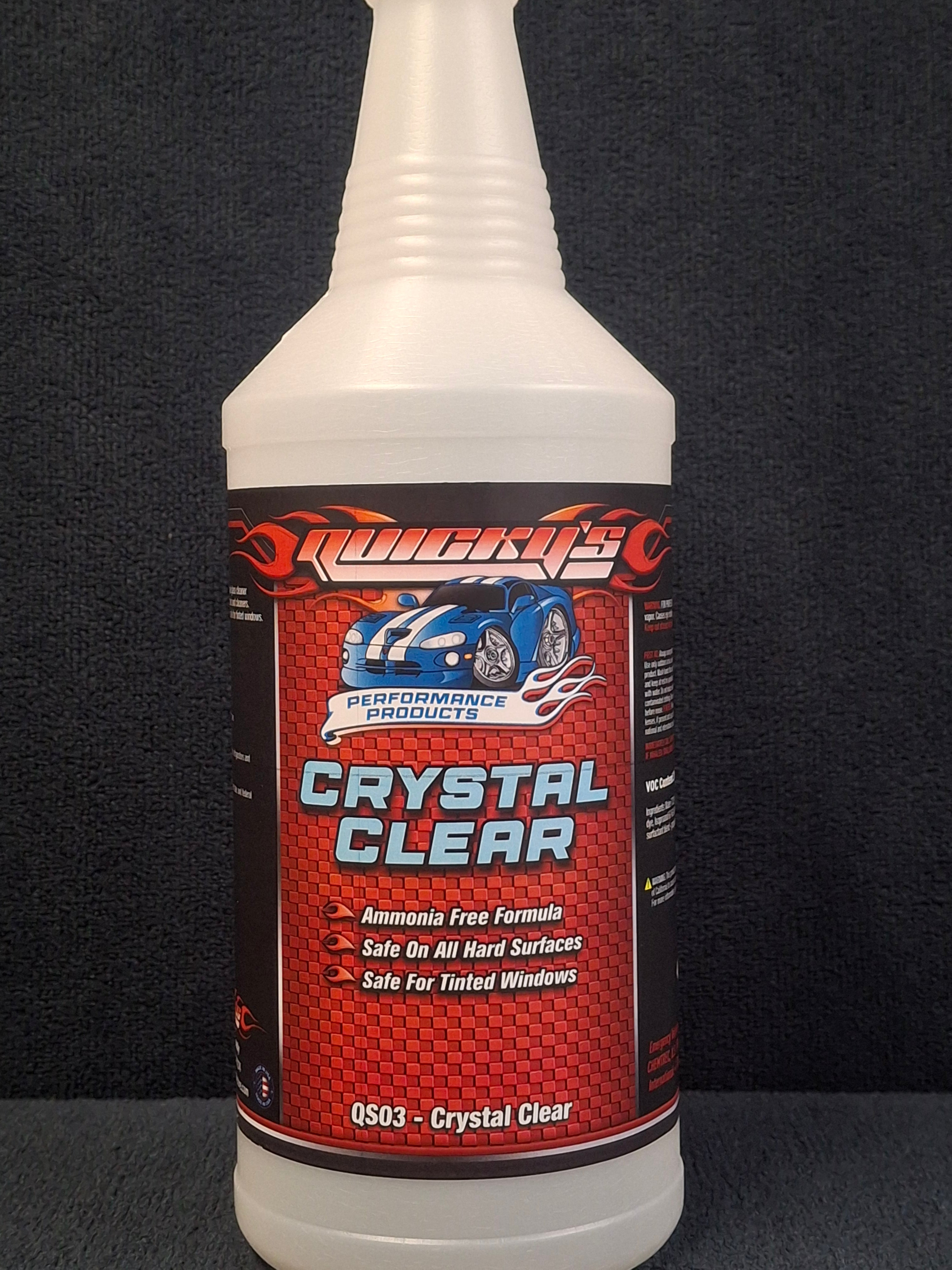 Crystal Clear Labeled Bottle - 32oz – Polished Image