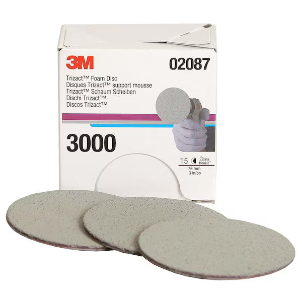 Trizact, Mini Foam Disc 3000-15 per bx : 3"