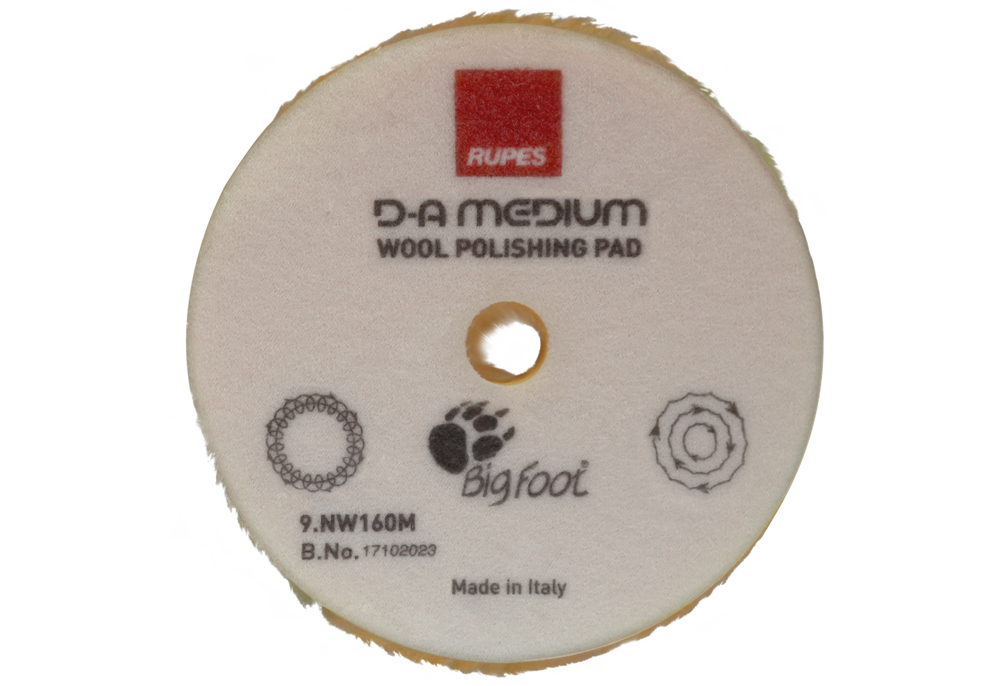 6" Rupes Medium DA Wool Pad 160mm (NEW)