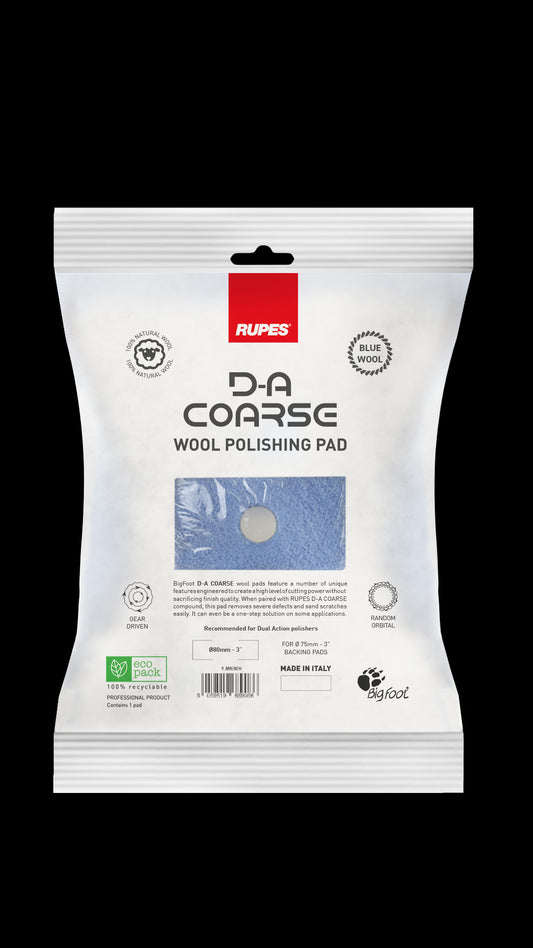 3" Rupes Coarse DA Wool Pad 80mm (NEW)
