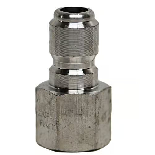 3/8" Stainless Q/C Female Plug-Stainless : 3/8