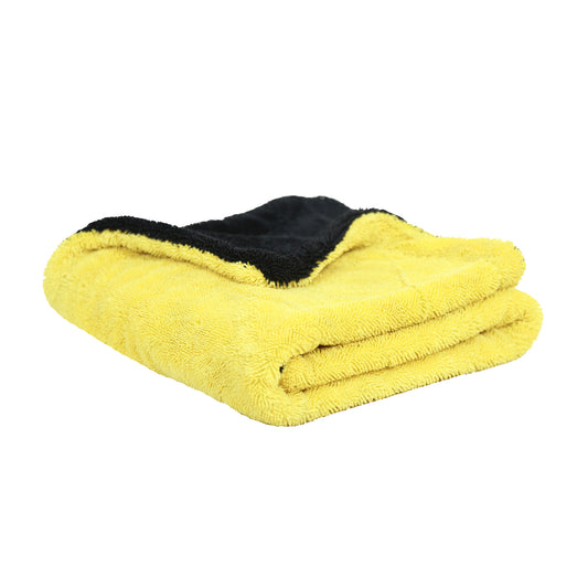 Twisted Loop Drying Towel Black and Yellow