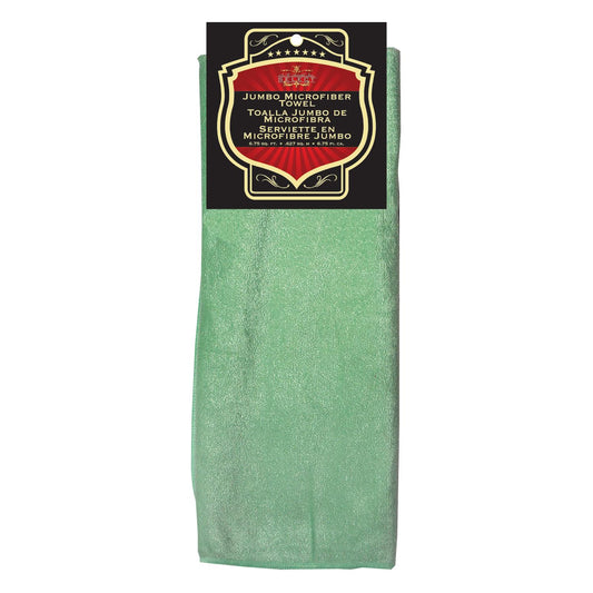 Jumbo Microfiber Drying Towel Green