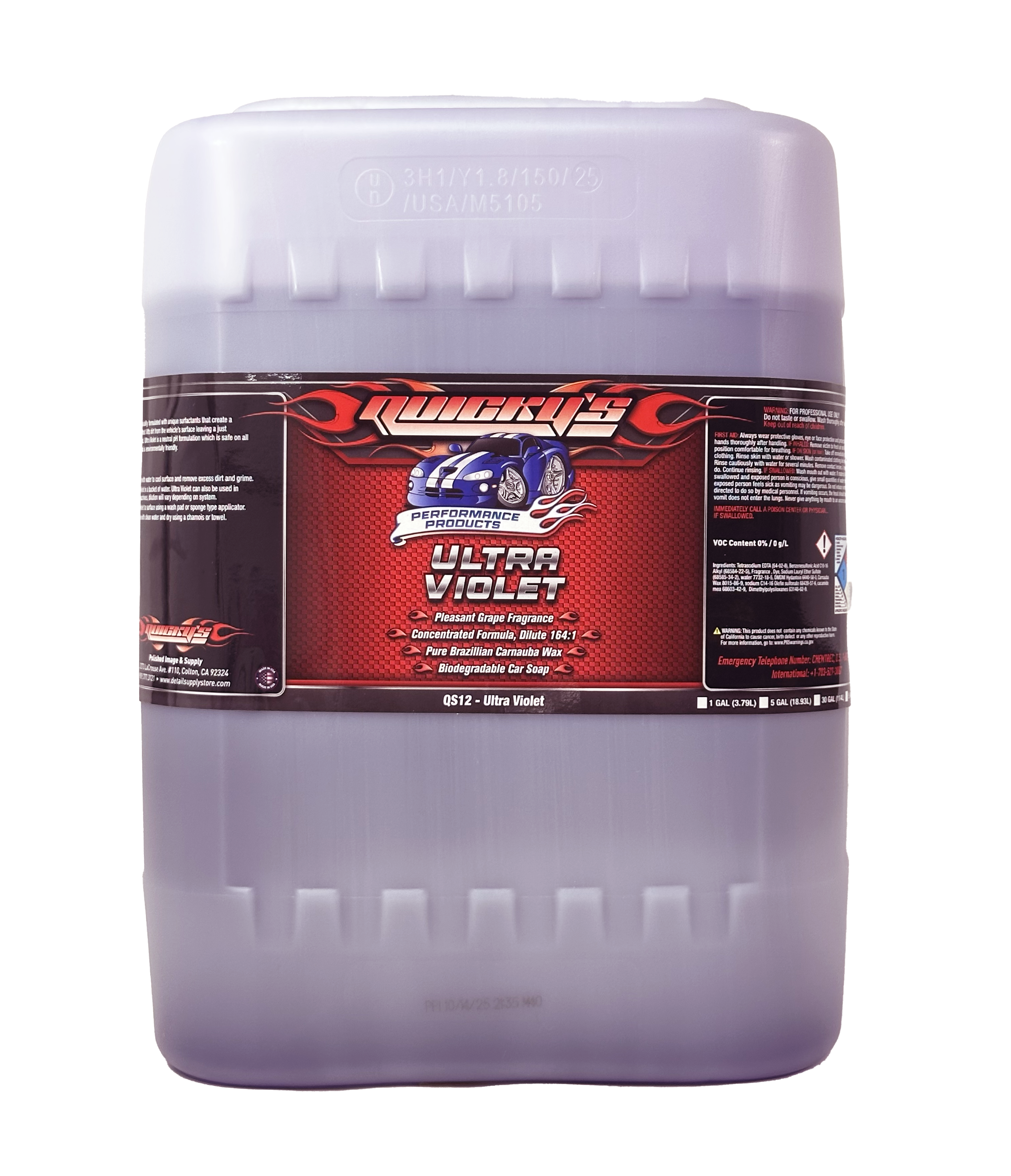 Quicky's Ultra Violet Concentrate Grape Wash & Wax Soap 5gal – Polished ...